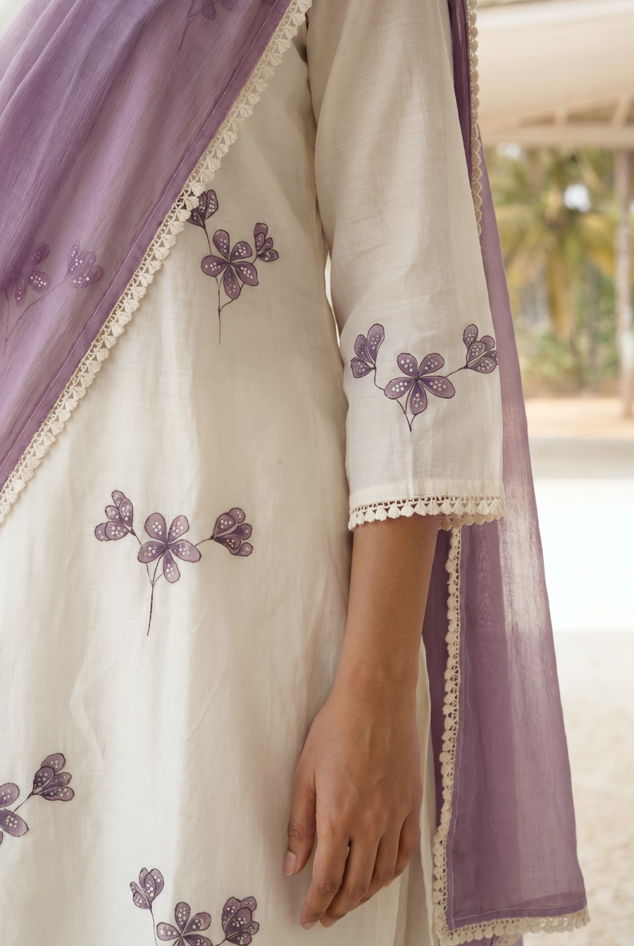 Style: Applique and Dupatta Color_Lavender