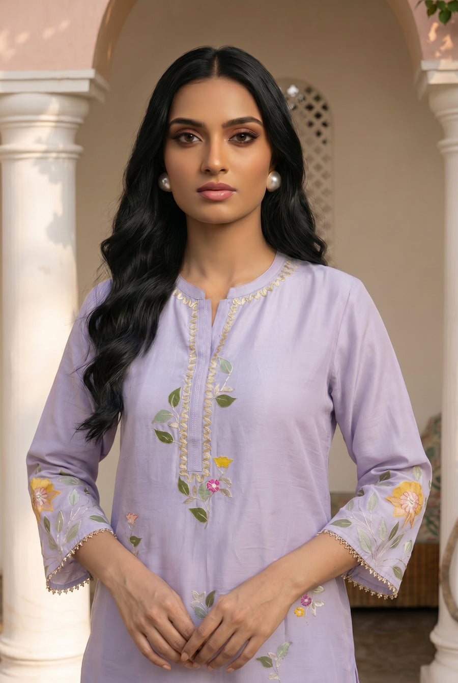 Pari Mul Chanderi Kurta Set