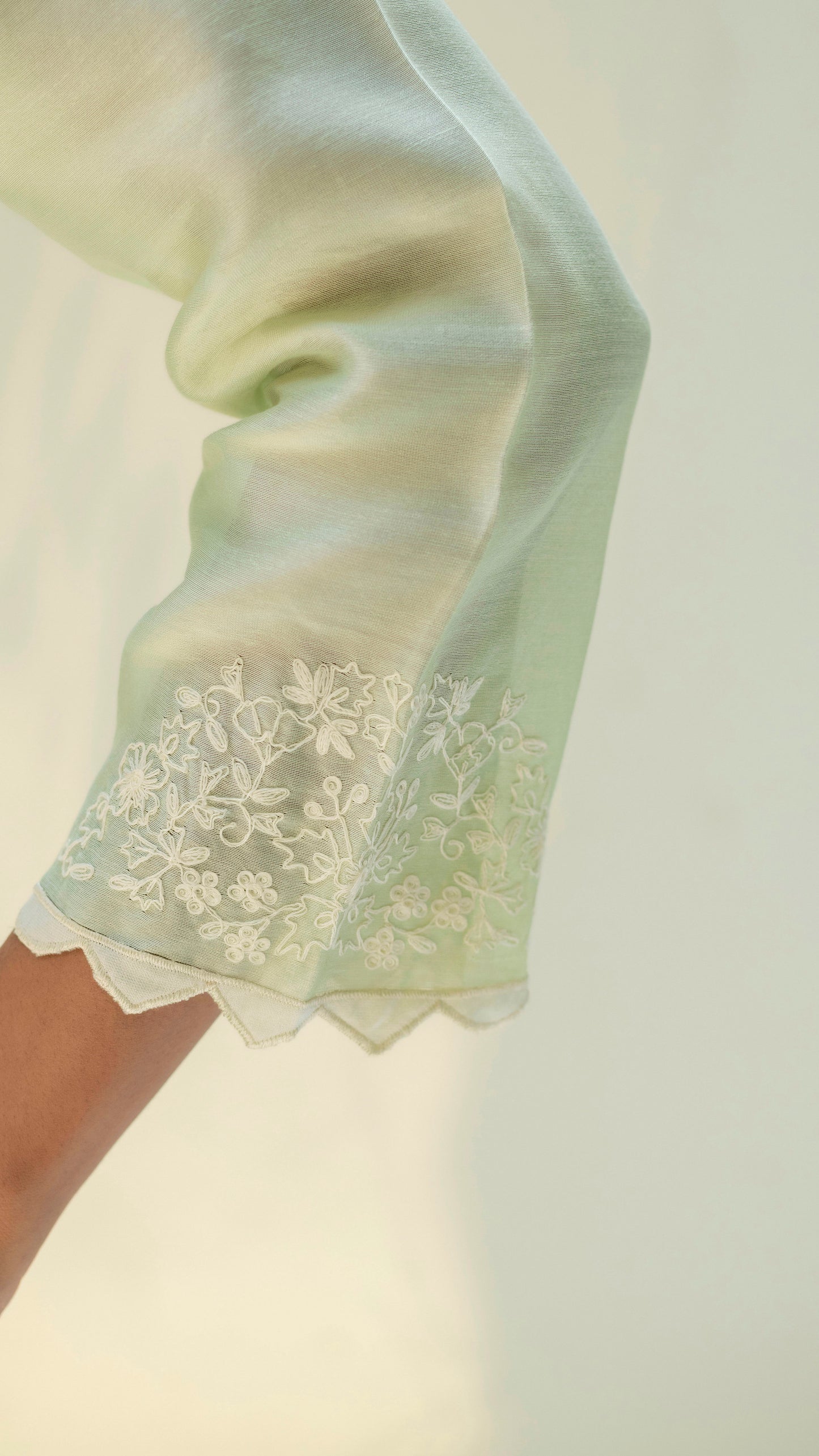 Fiza Kurta Set (Pastel Green)