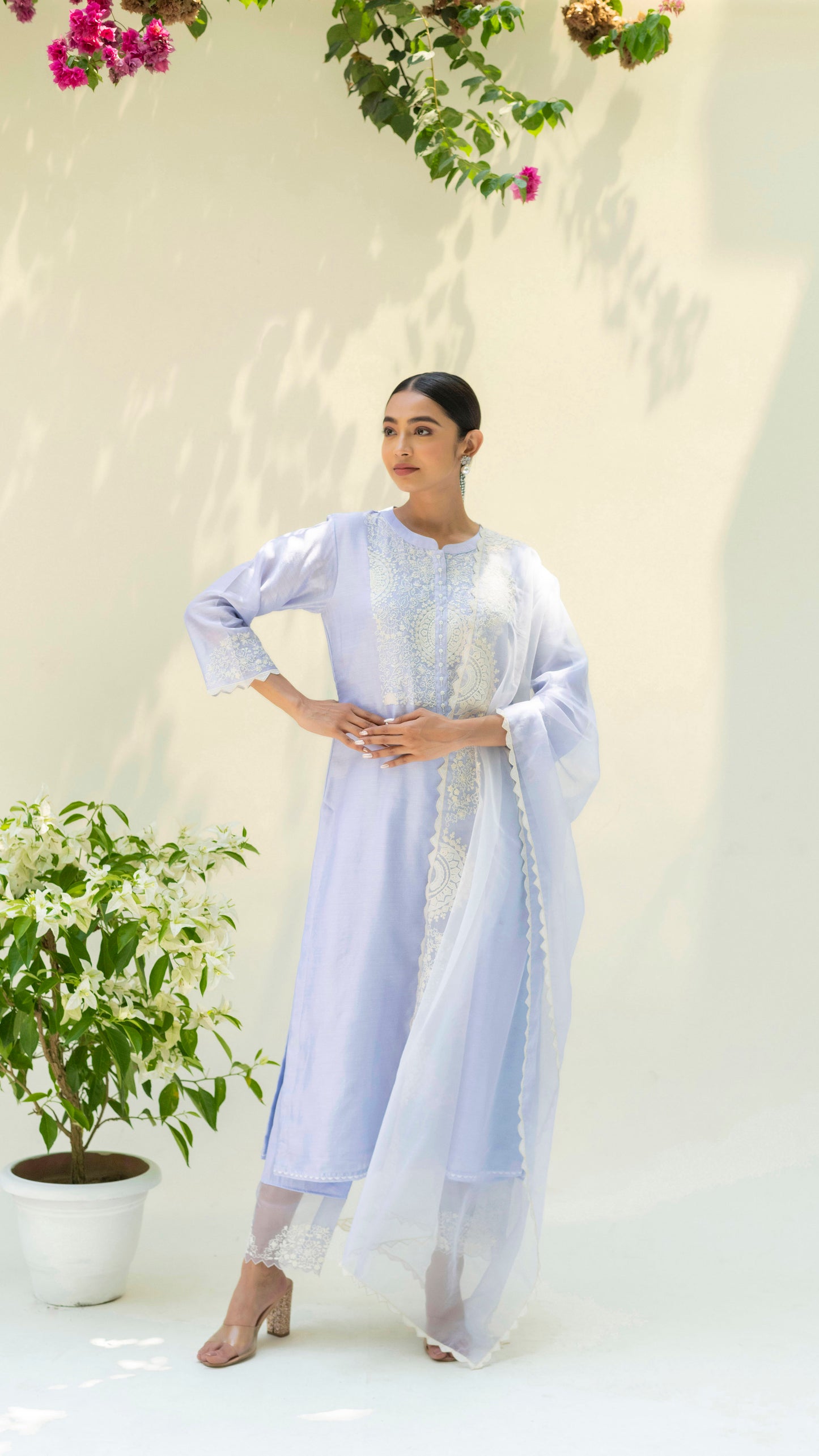 Fiza Kurta Set (Lavender)