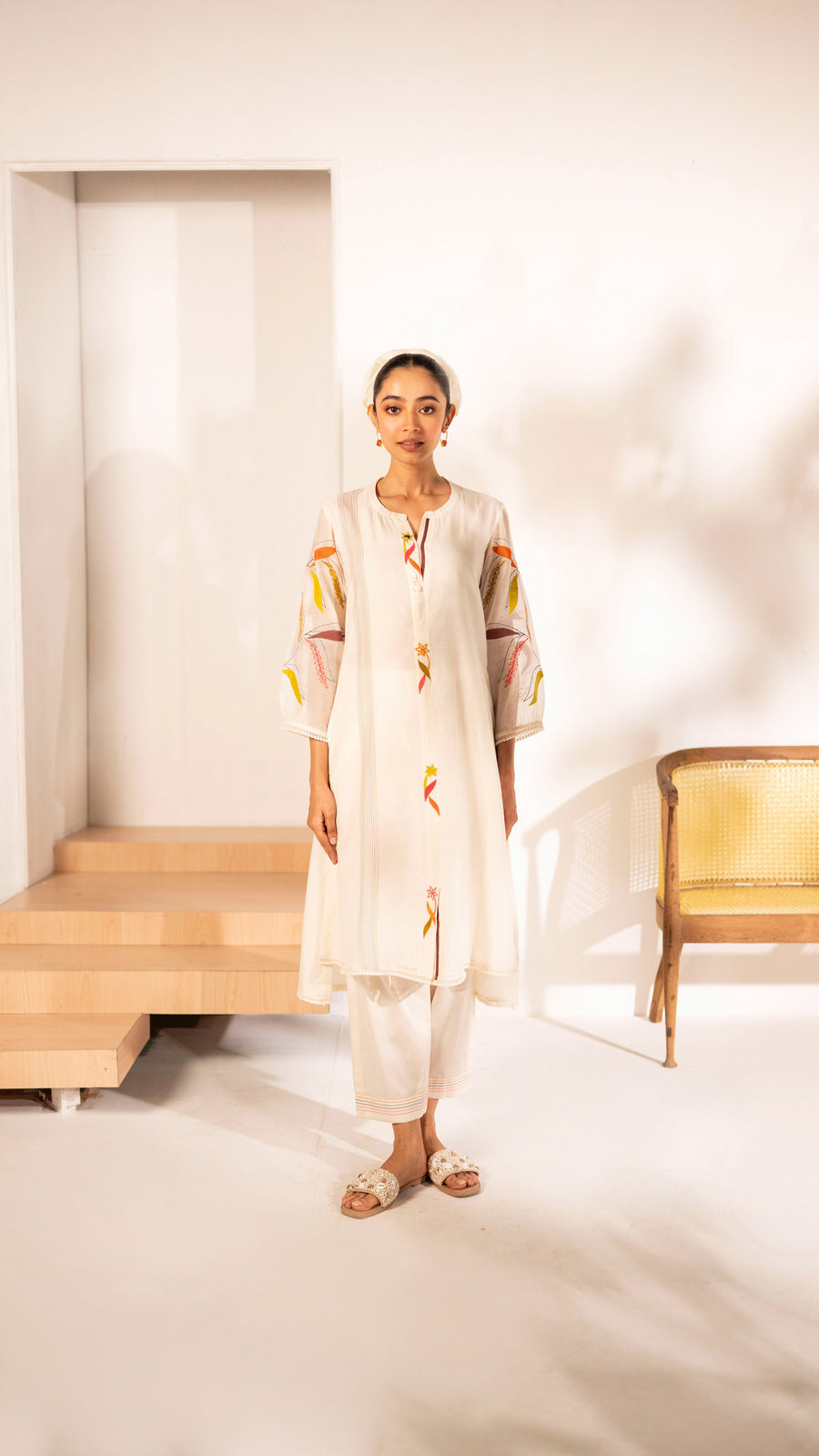 Ziva Mul Chanderi Co-ord Set