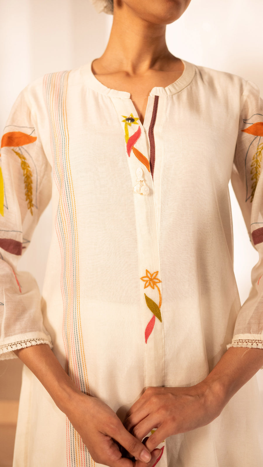 Ziva Mul Chanderi Co-ord Set