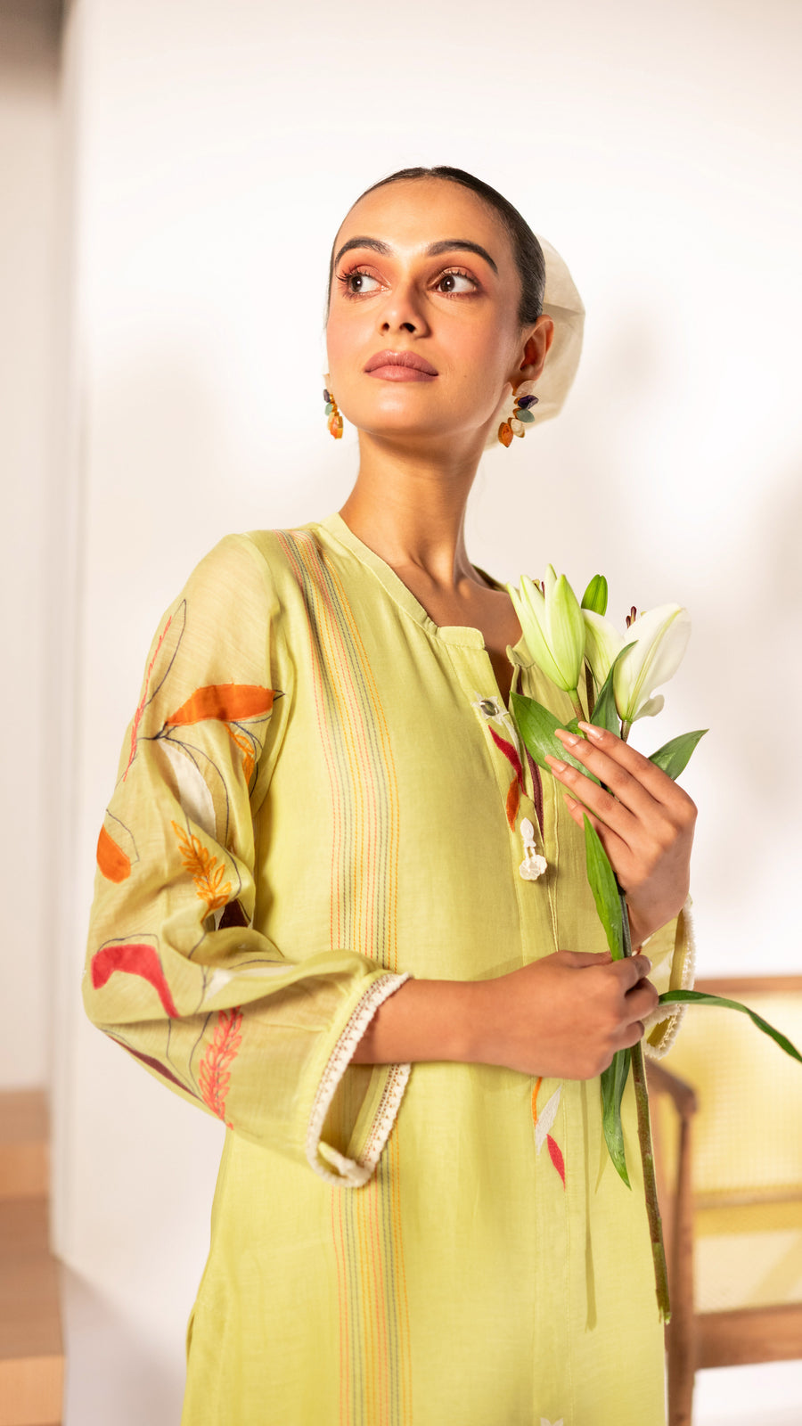 Ziva Mul Chanderi Co-ord Set