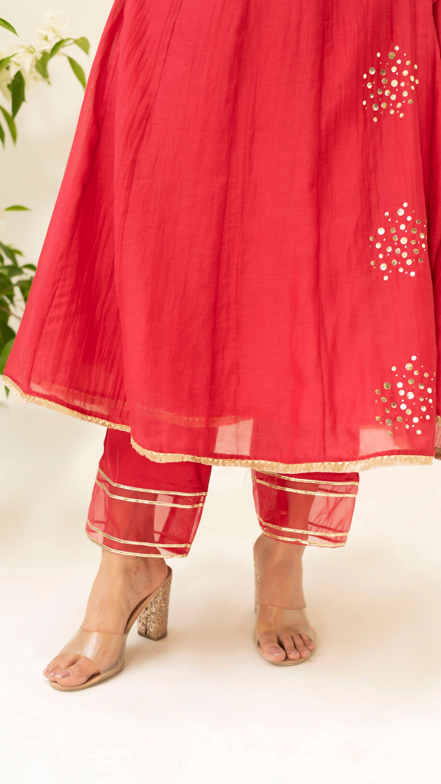 Muskat Angrakha Set (Berry Red)