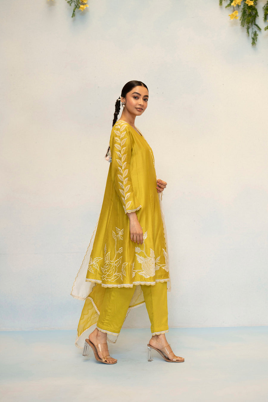 Seher Silk Chanderi Anarkali Set