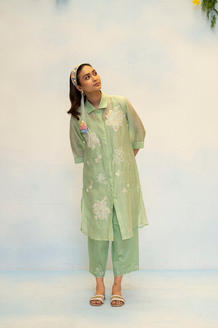 Zara Mul Chanderi Co-ord Set