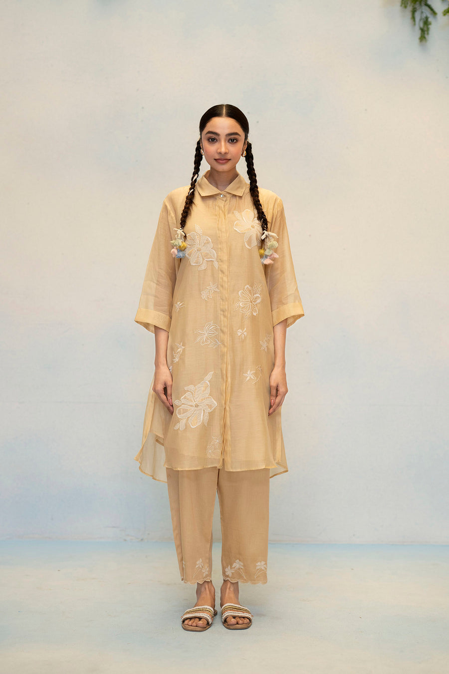 Zara Mul Chanderi Co-ord Set