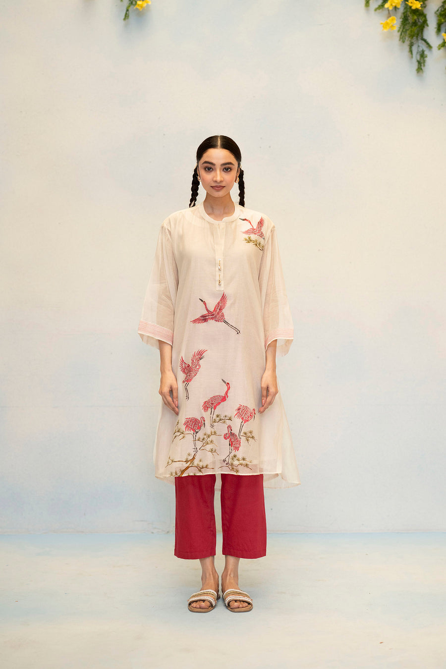 Rosh Mul Chanderi Co-ord Set