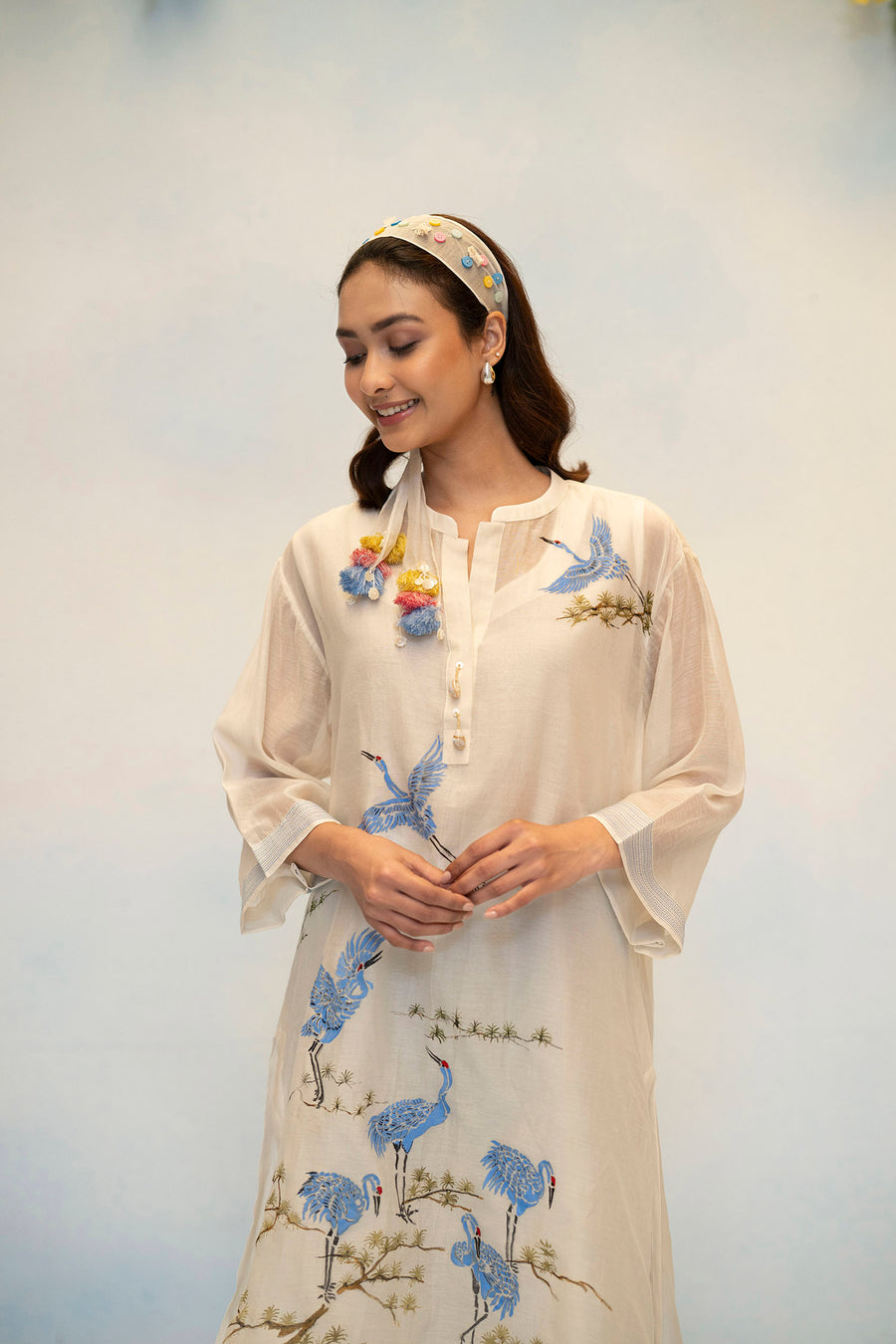Rosh Mul Chanderi Co-ord Set