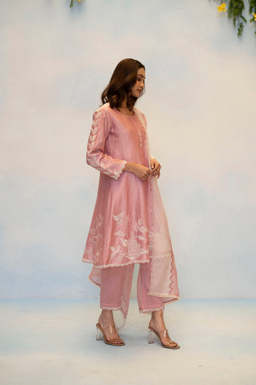Seher Silk Chanderi Anarkali Set