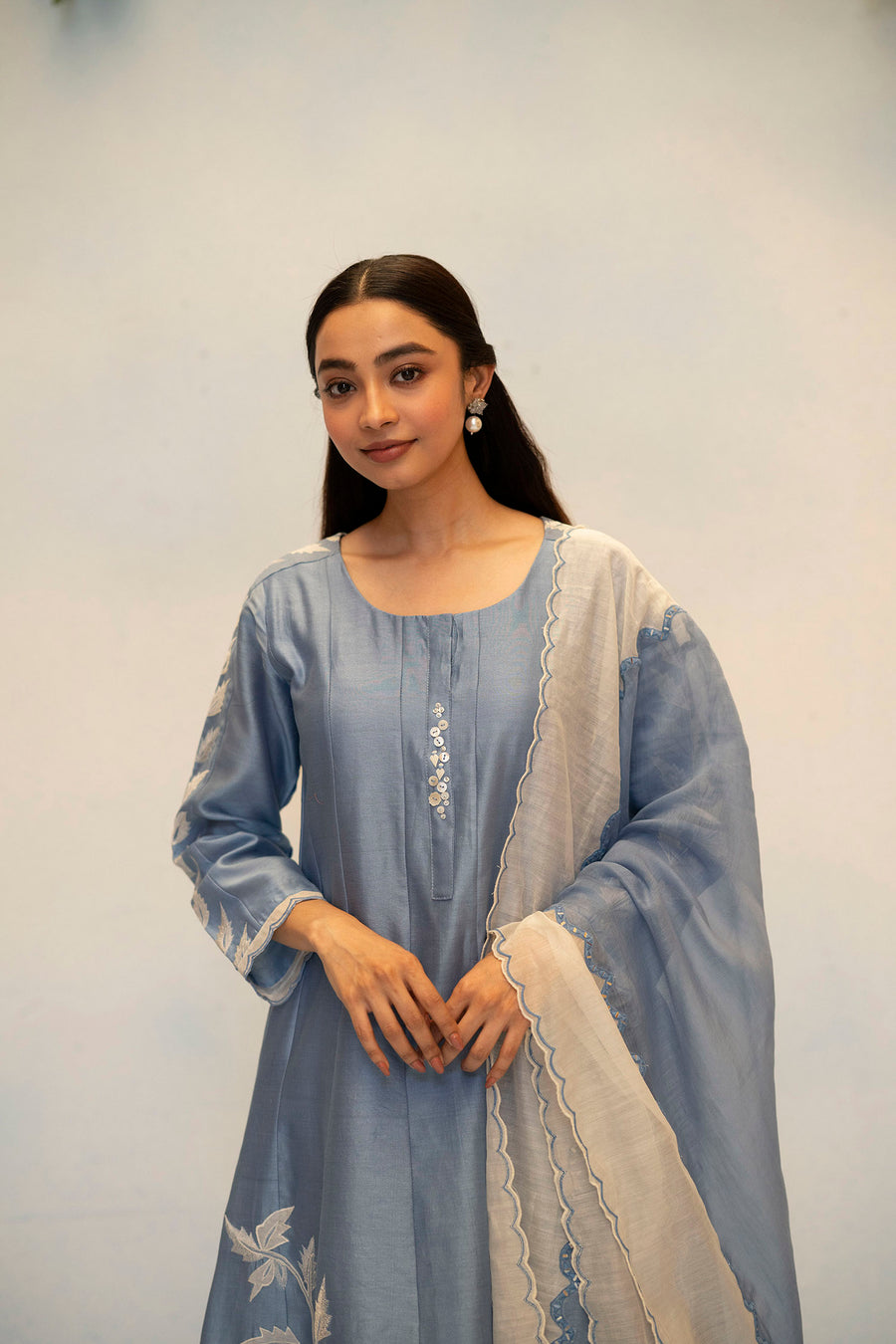Seher Silk Chanderi Anarkali Set