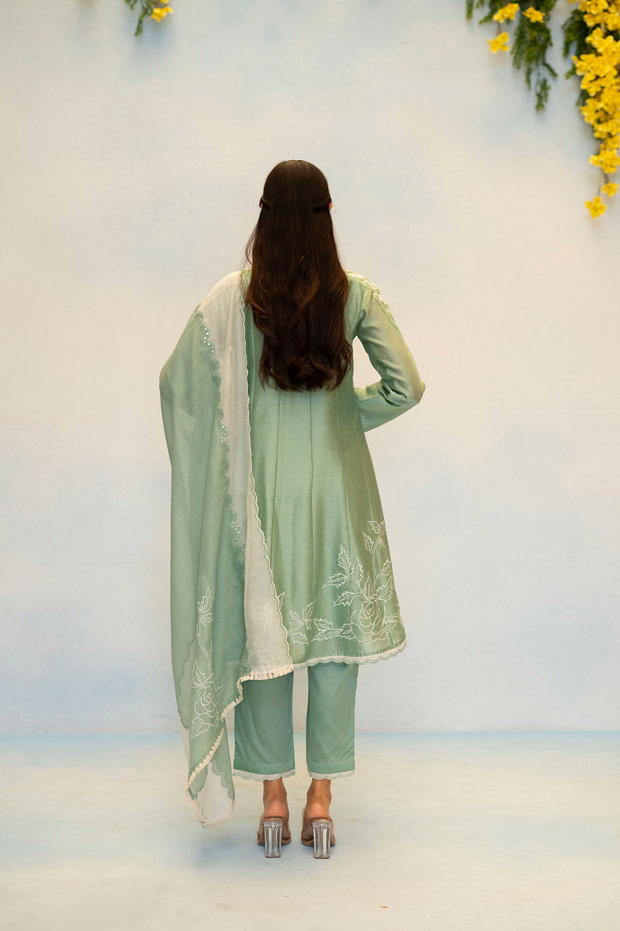 Seher Silk Chanderi Anarkali Set