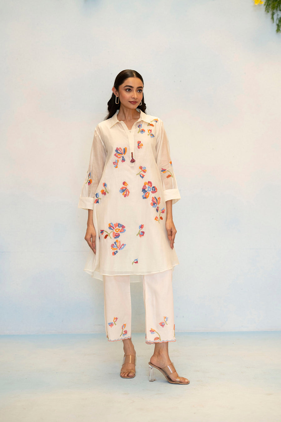 Aab Mul Chanderi Co-ord Set