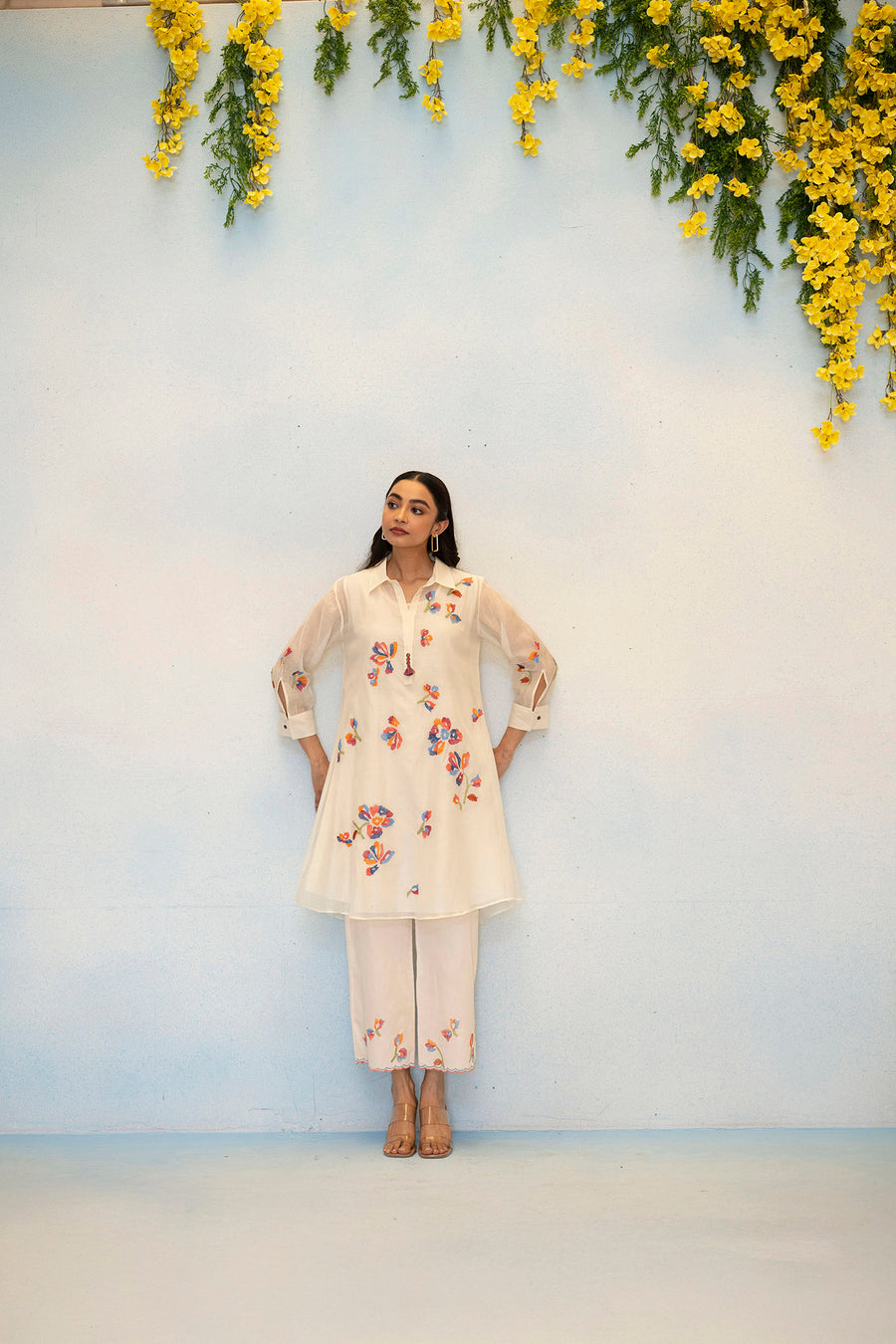 Aab Mul Chanderi Co-ord Set