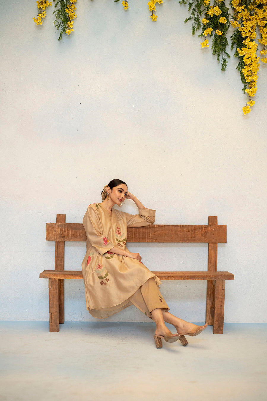 Gul Silk Chanderi Co-ord Set