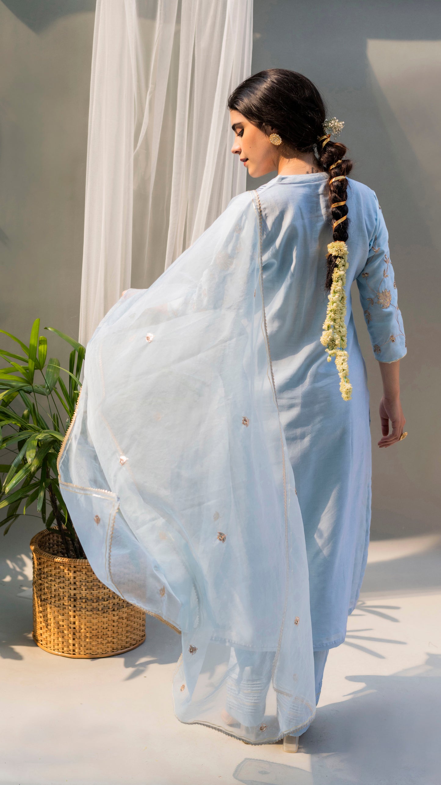 Alia Kurta Set (Cool Blue)