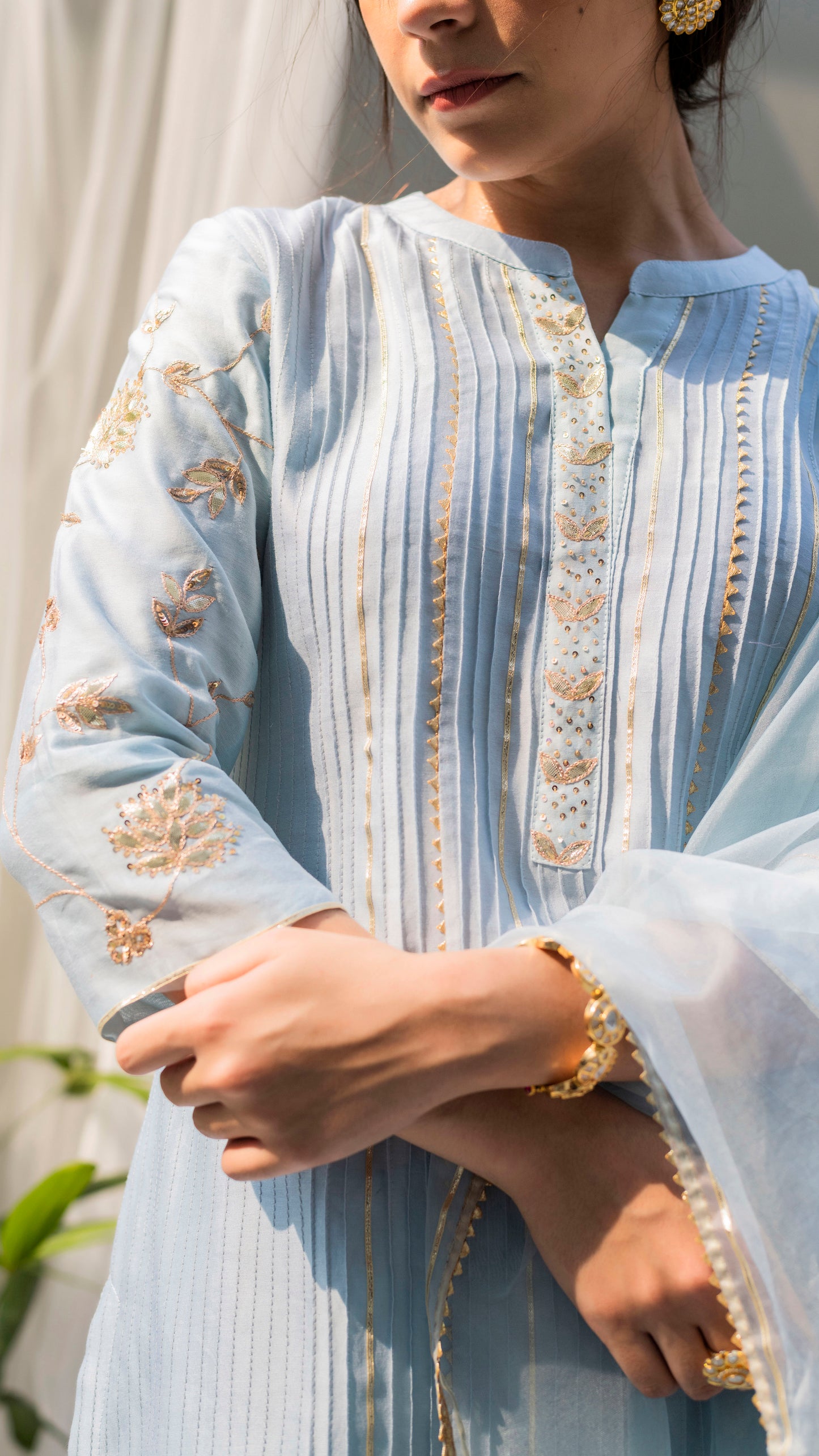 Alia Kurta Set (Cool Blue)