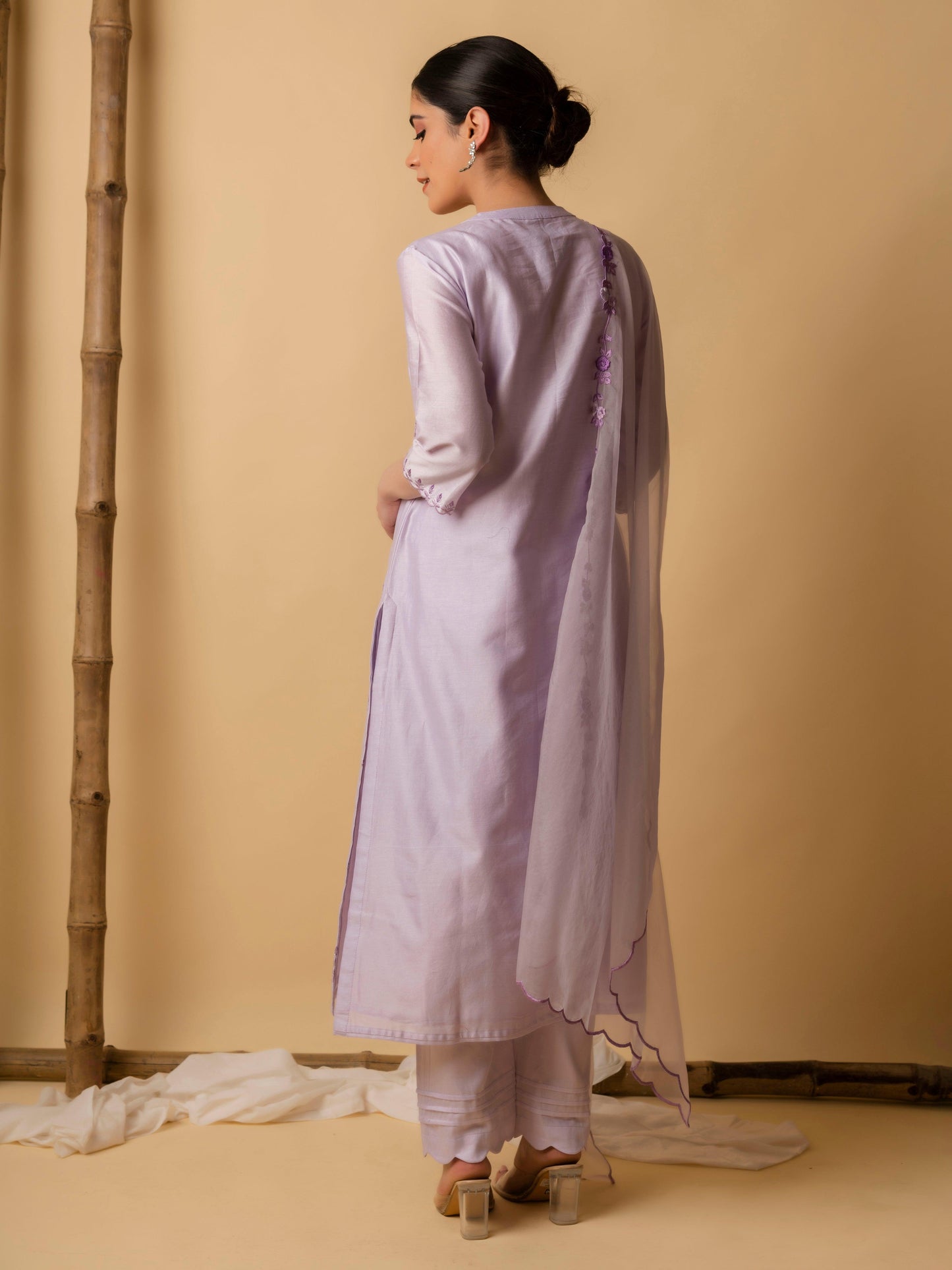 AM Lajjoo Kurta Set (Lavender)