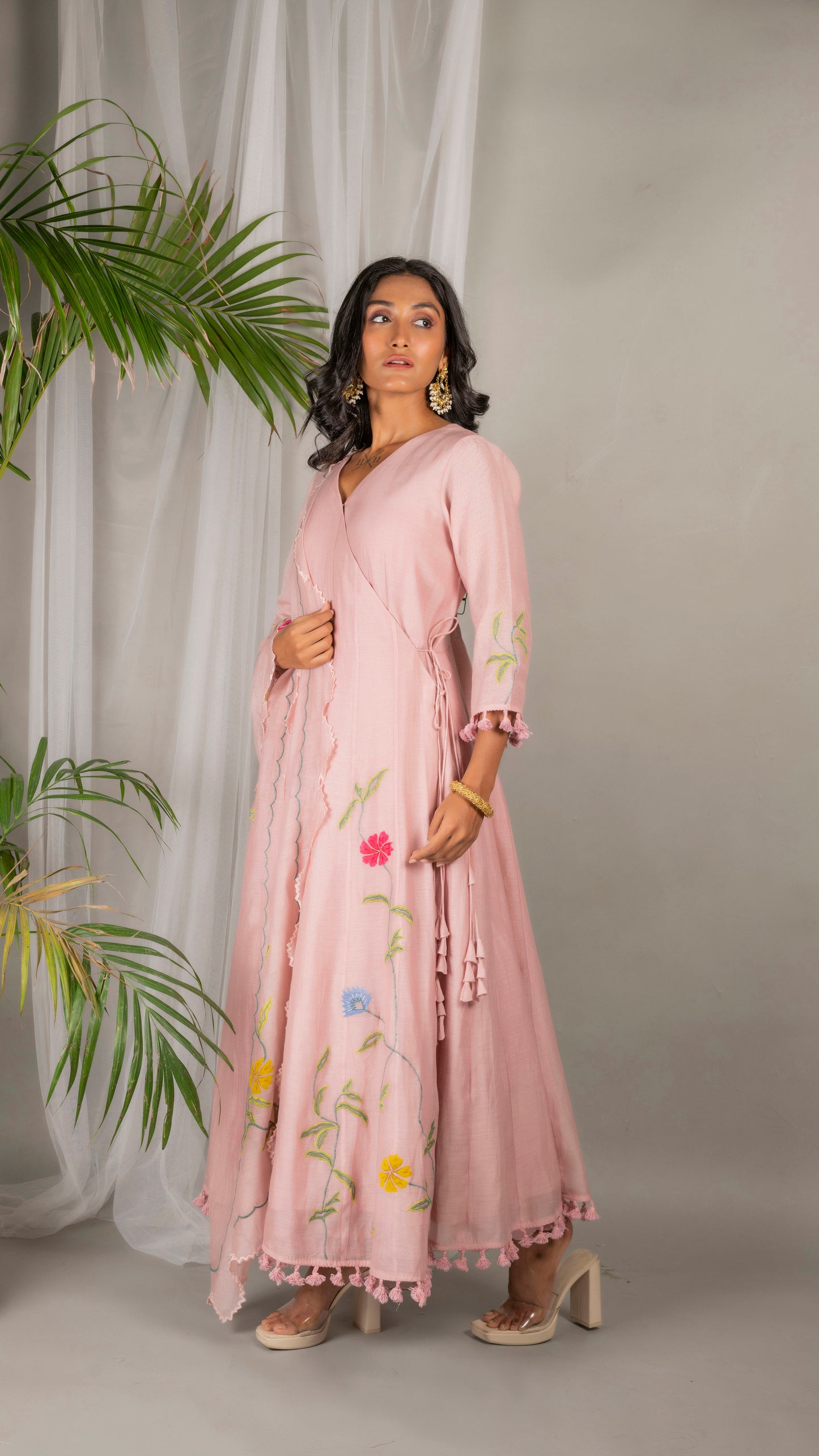 Mehr Angrakha Set (Rose Pink)
