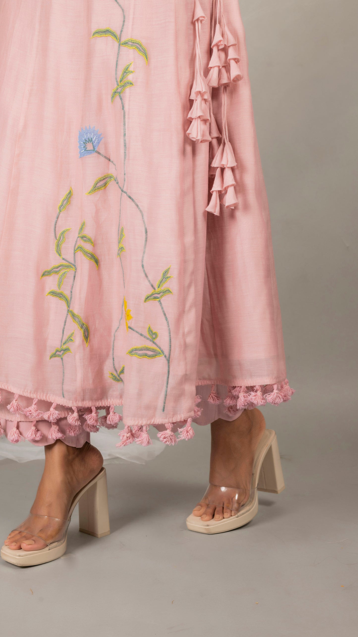 Mehr Angrakha Set (Rose Pink)