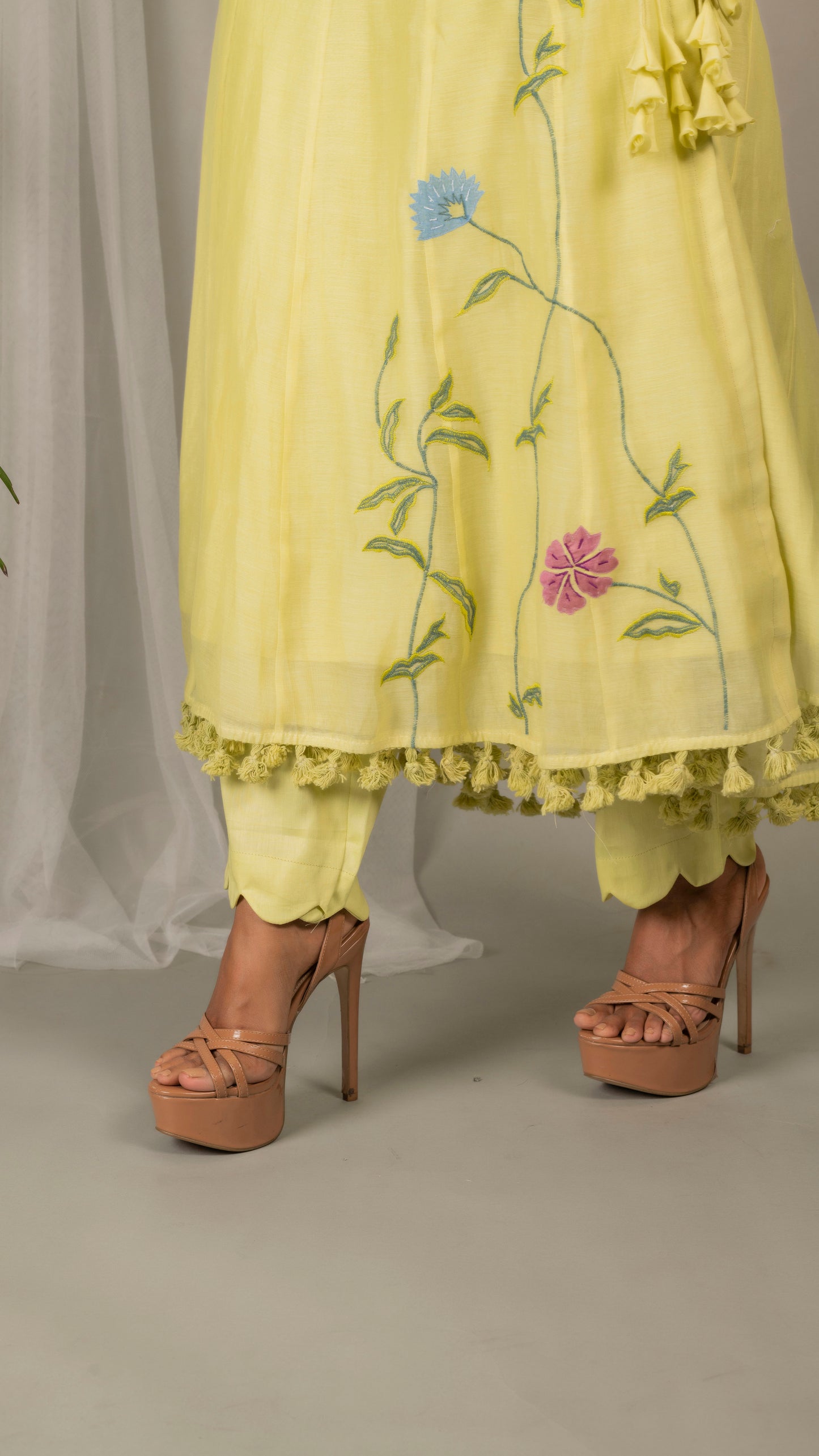 Mehr Angrakha Set (Lime Green)