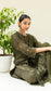 Reverse Applique Kurta Set (Cai Green)