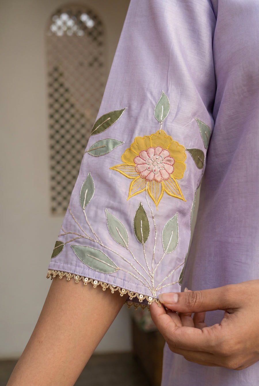 Pari Mul Chanderi Kurta Set