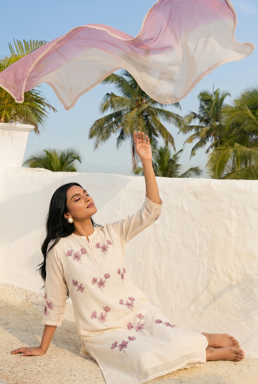 Style: Applique and Dupatta Color_Pink