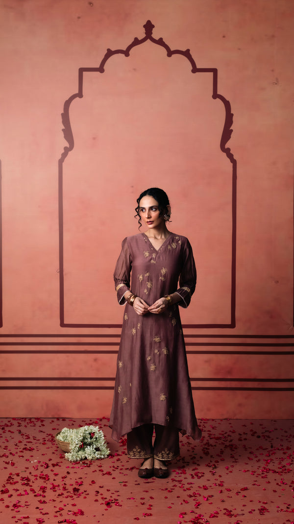 Niva Tunic Set (Brown)