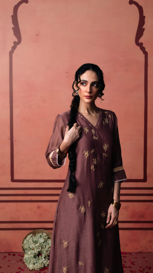 Niva Tunic Set (Brown)
