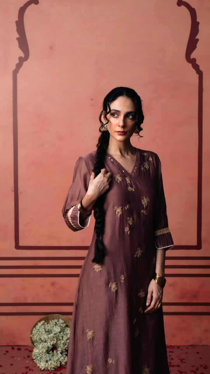 Niva Tunic Set (Brown)