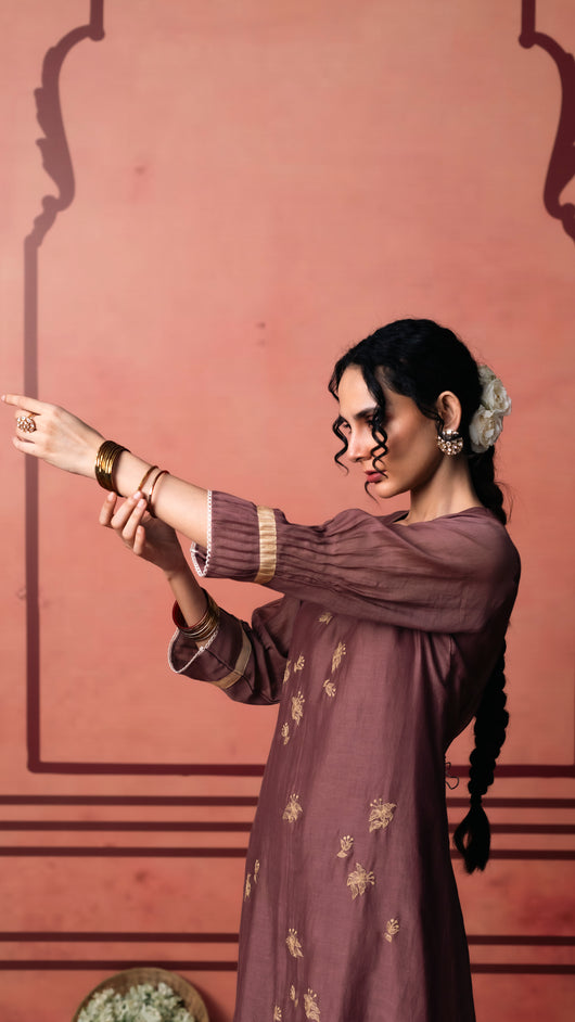 Niva Tunic Set (Brown)