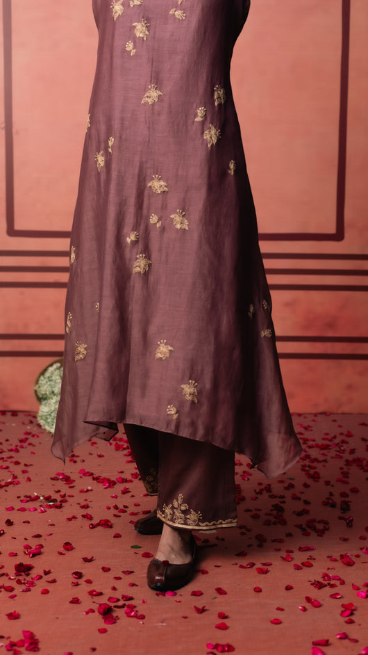 Niva Tunic Set (Brown)