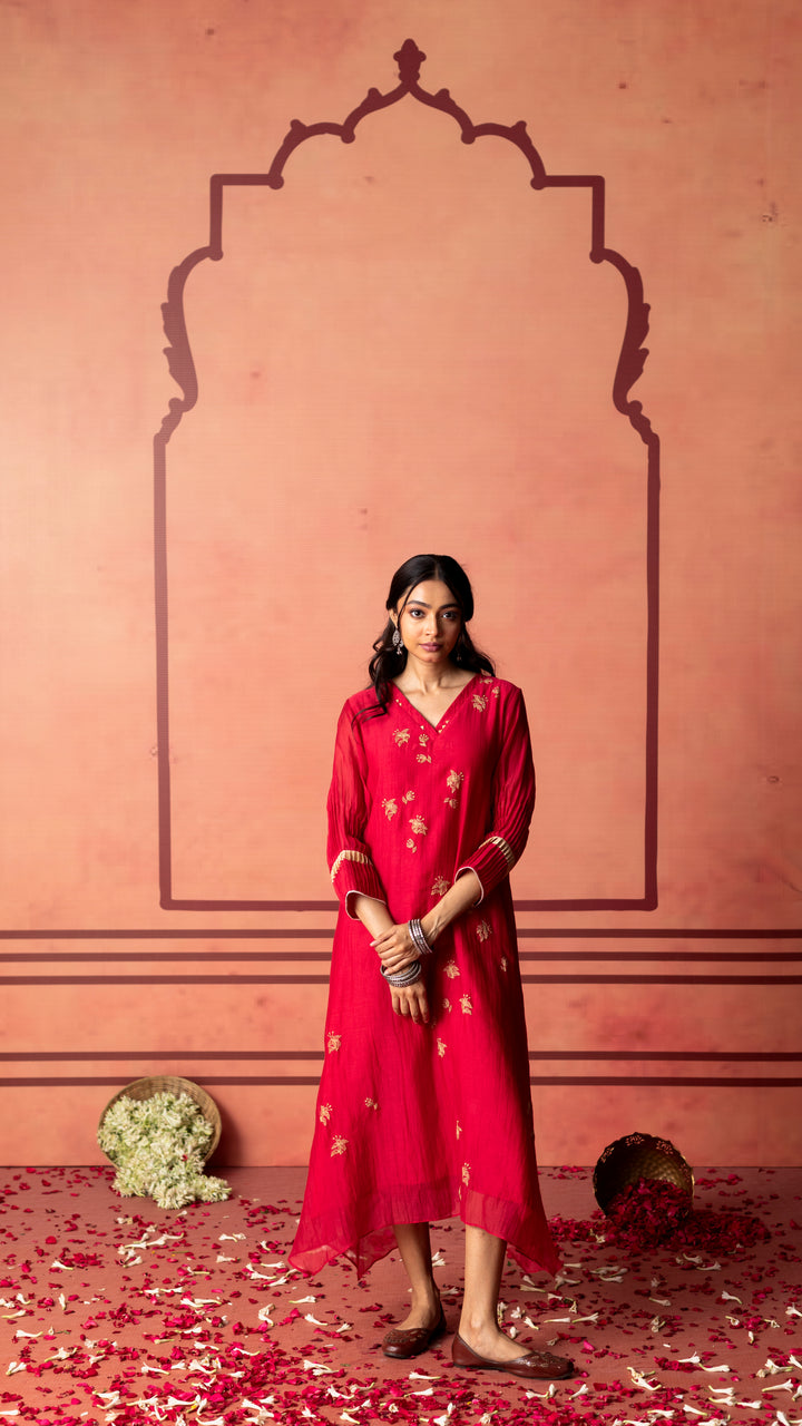 Niva Tunic Set (Red)