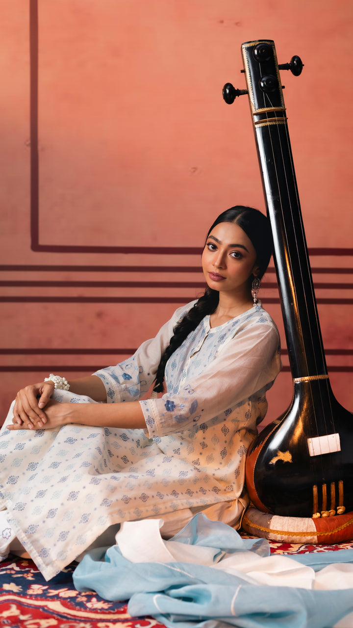 Naveli Kurta Set (Blue)