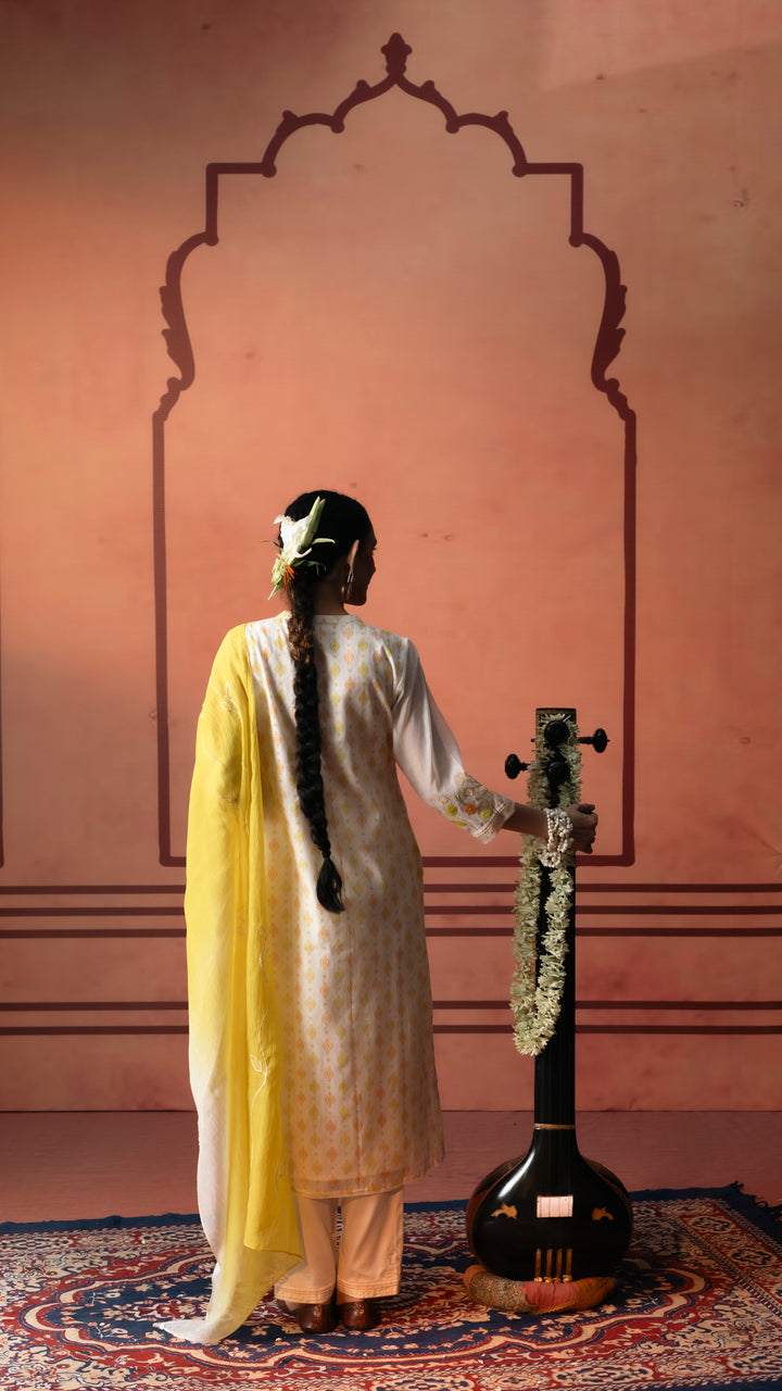 Naveli Kurta Set (Yellow)