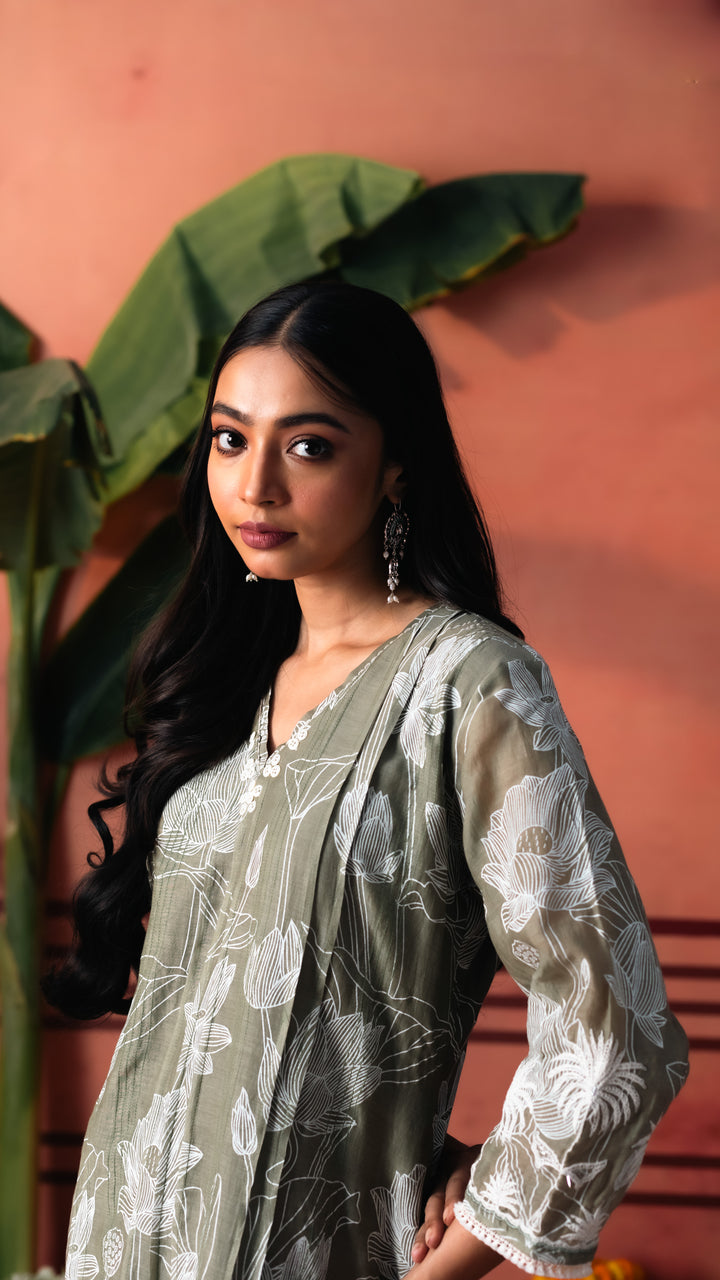 Seher Kurta Set (Green)