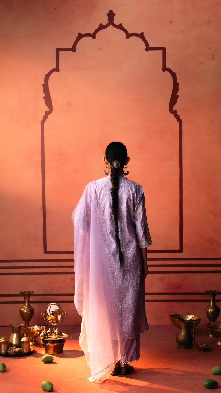 Kairi Kurta Set (Lavender)
