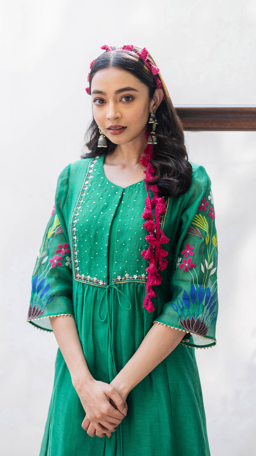 Zuri Mul Chanderi Tunic Set