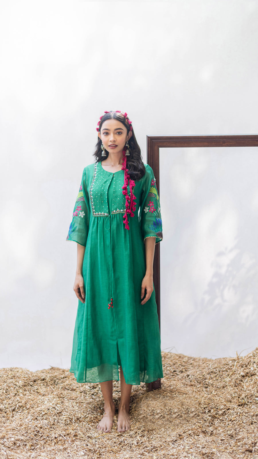 Zuri Mul Chanderi Tunic Set