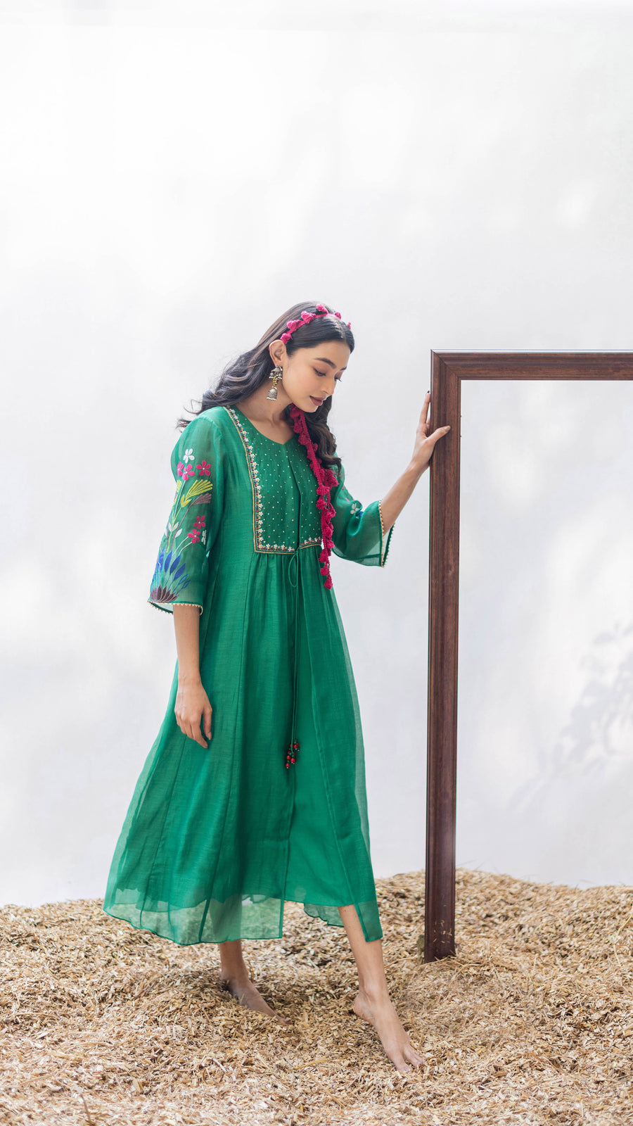 Zuri Mul Chanderi Tunic Set