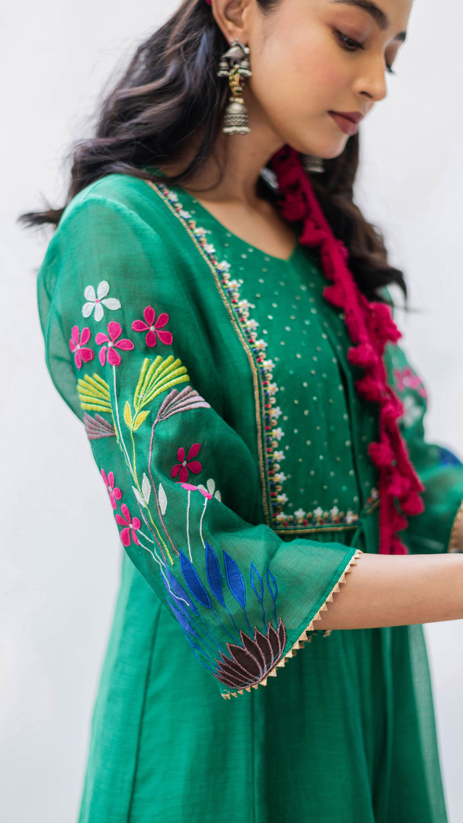 Zuri Mul Chanderi Tunic Set