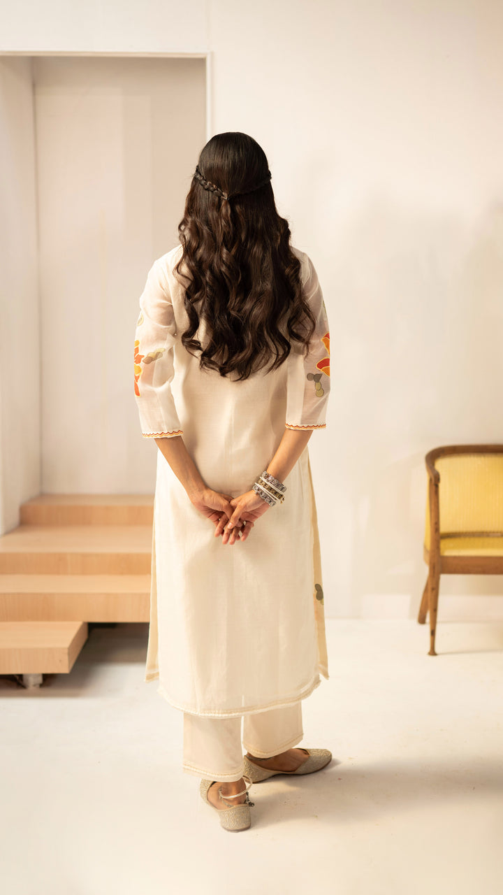 Zoya Kurta Set (Off-White)