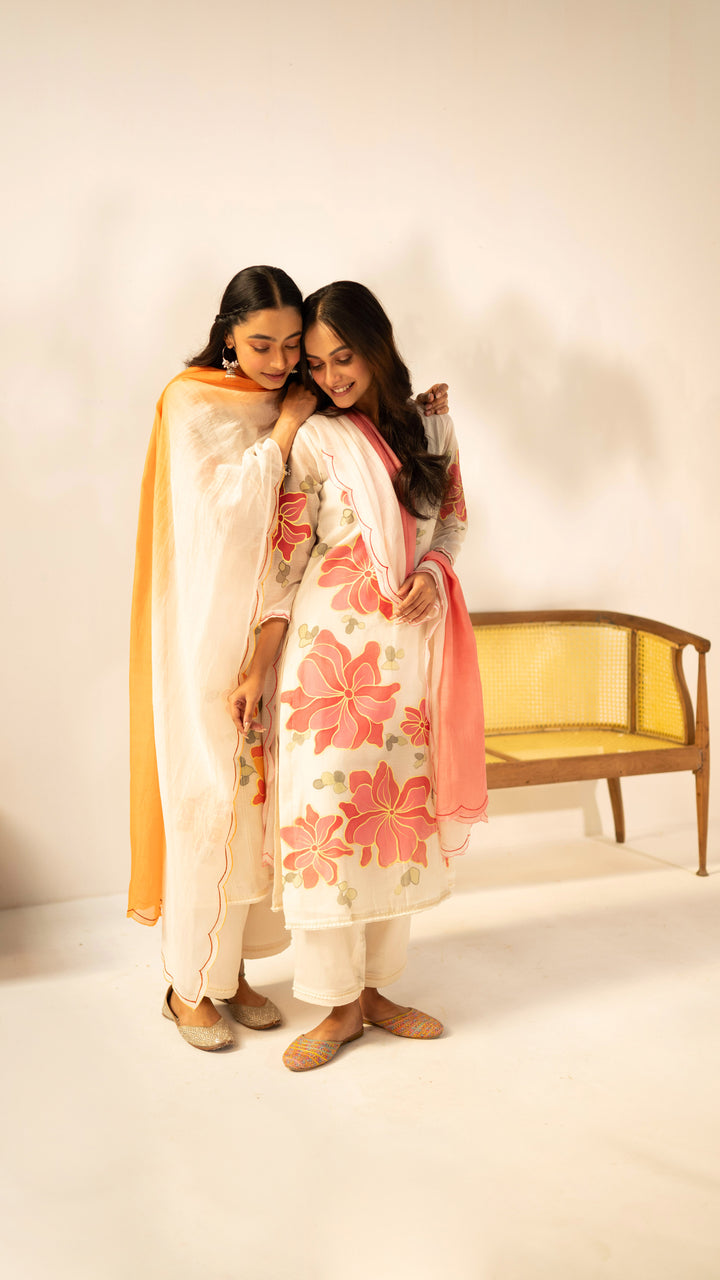 Zoya Kurta Set (Off-White)