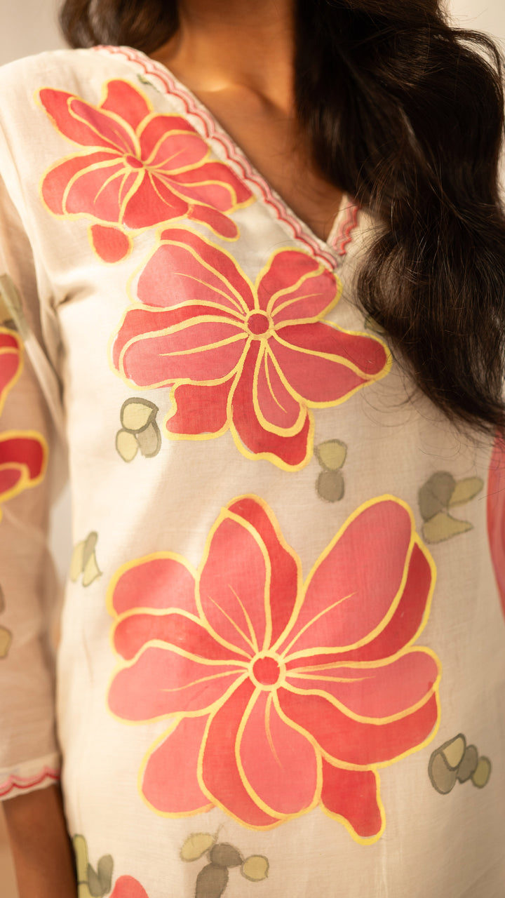 Zoya Kurta Set (Off-White)