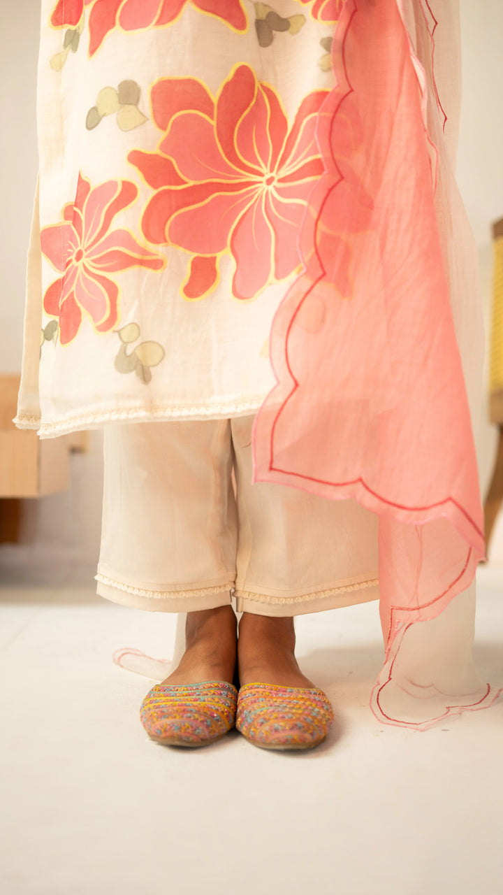 Zoya Kurta Set (Off-White)