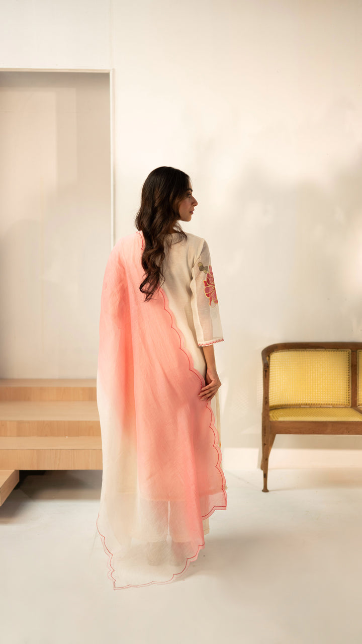 Zoya Kurta Set (Off-White)