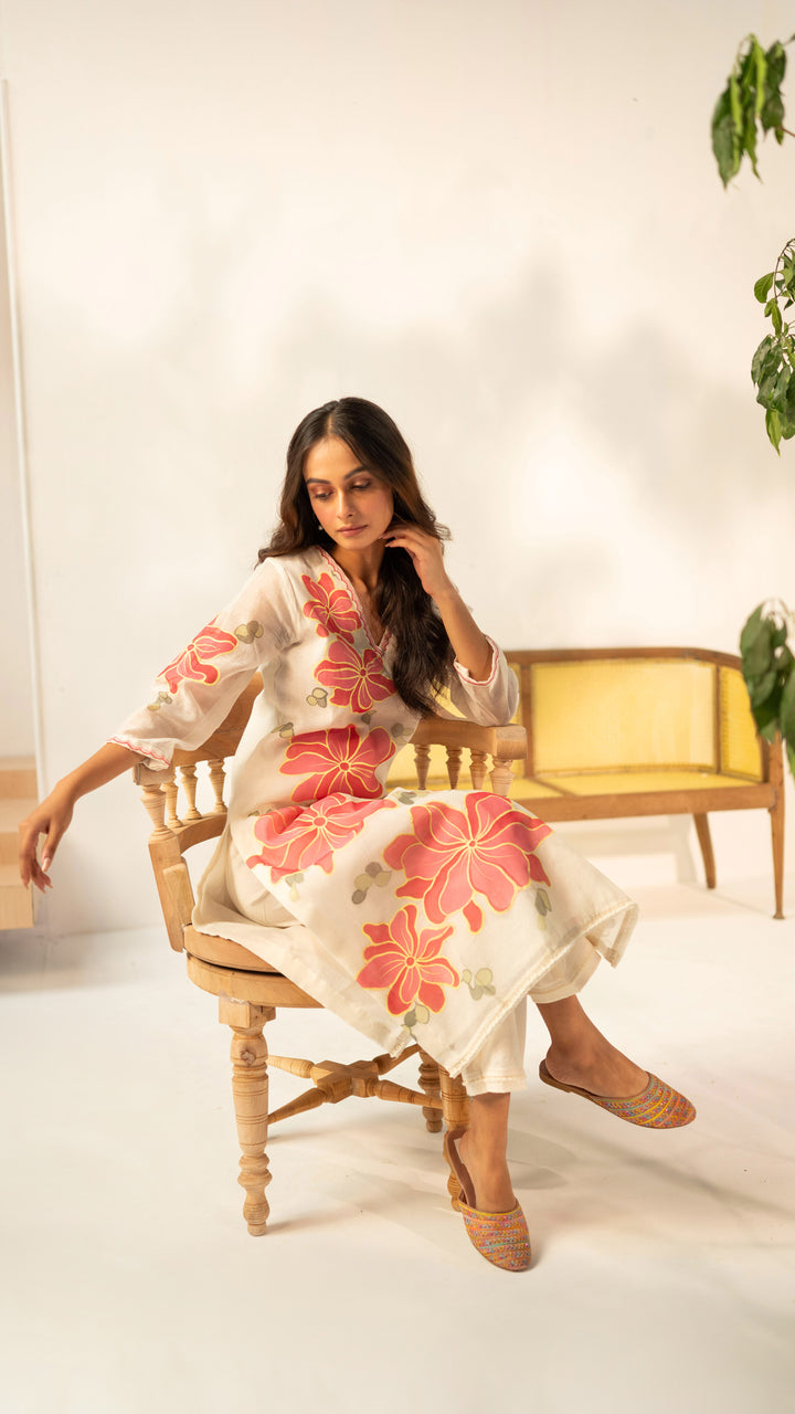 Zoya Kurta Set (Off-White)