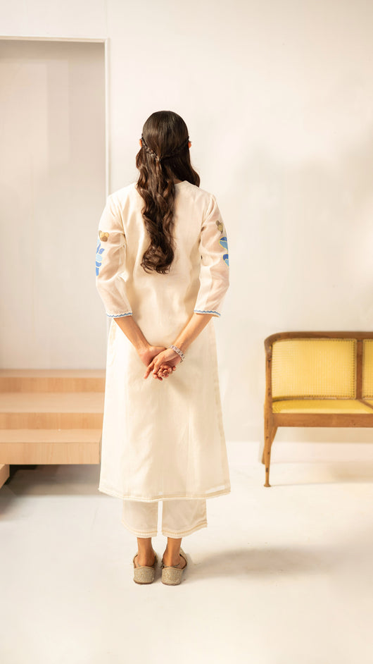 Zoya Kurta Set (Off-White)