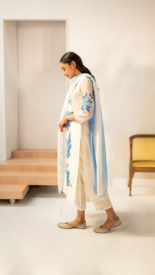 Zoya Kurta Set (Off-White)